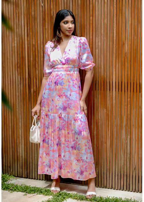 NOVA PINK PRINTED DRESS